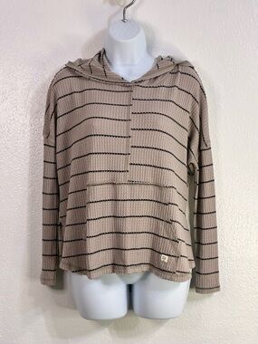 Billabong light hoodie in a waffle-knit sz.S